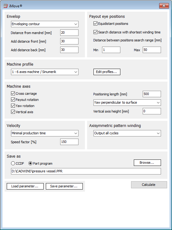CADWIND iMove postprocessor